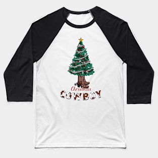 Christmas Cowboy Baseball T-Shirt